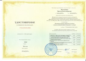 Сертификат Эйзеншмидт Виктор Александрович